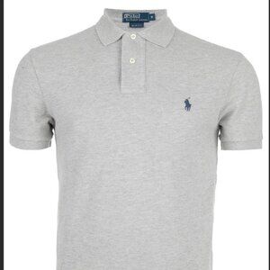Polo Ralph Lauren Slim Fit Mesh Polo Shirt - Grrey